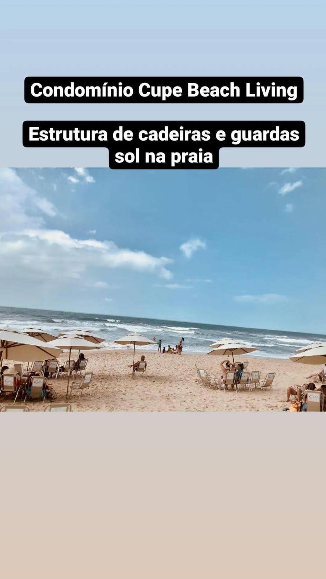 Luxuoso Flat 3 Quartos, Terreo, No Cupe Beach Living - Beira Mar De Pôrto das Galinhas Екстериор снимка