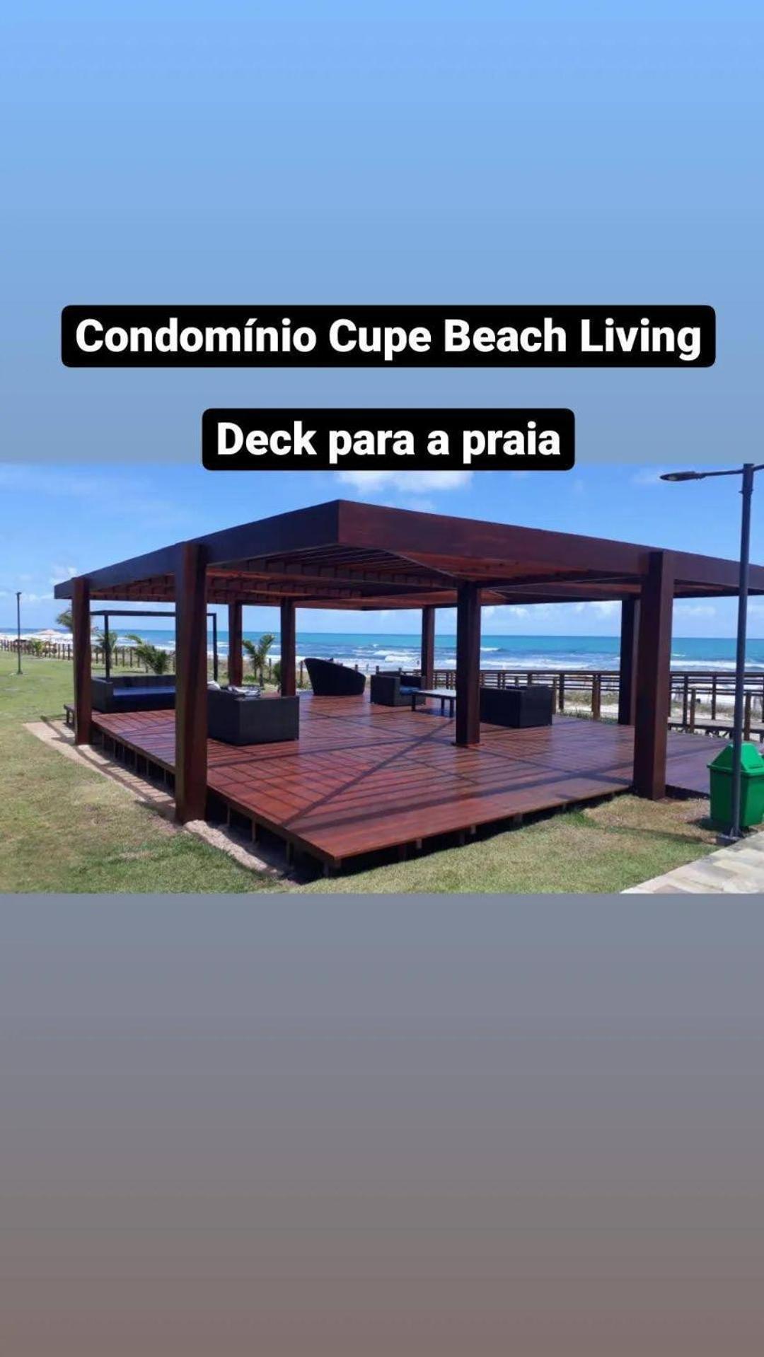 Luxuoso Flat 3 Quartos, Terreo, No Cupe Beach Living - Beira Mar De Pôrto das Galinhas Екстериор снимка