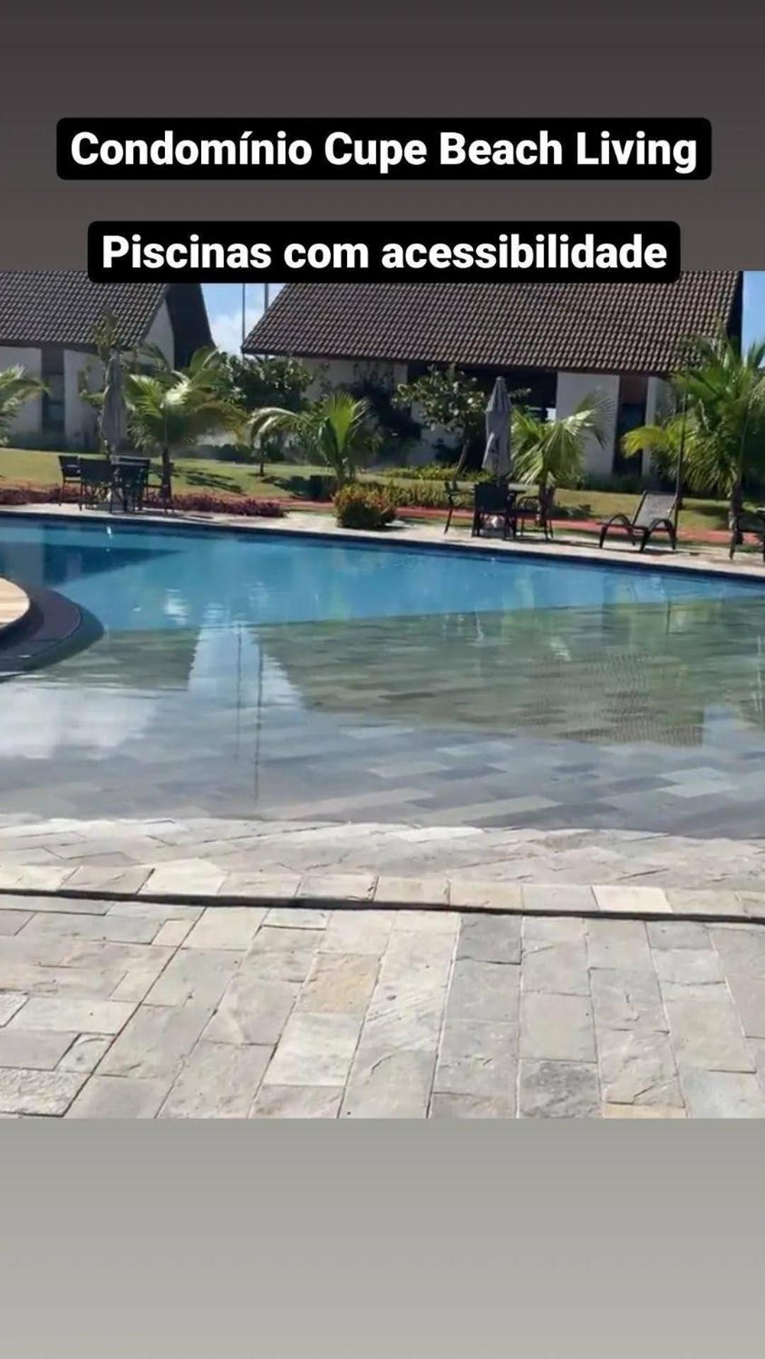 Luxuoso Flat 3 Quartos, Terreo, No Cupe Beach Living - Beira Mar De Pôrto das Galinhas Екстериор снимка